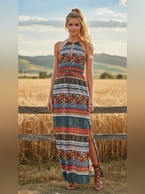 MINKPINK Folk Frenzy Maxi Dress